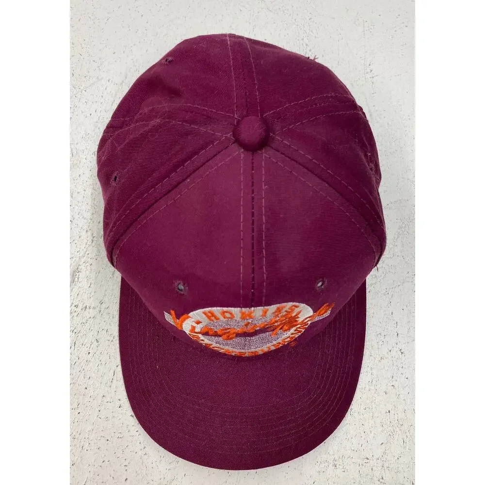 VTG 90s The Game NCAA Virginia Tech VT Hokies stitched snapback hat
